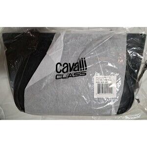 NWT Cavalli Class Large Sandra Shopper Tote Bag Satchel Black Onyx